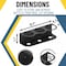 Koova Storage Rack, Steel, Black, 4.1 in W, 3.7 in H, 12.7 in L, Powder Coated KV-SPRAYB-3 - alternate 2